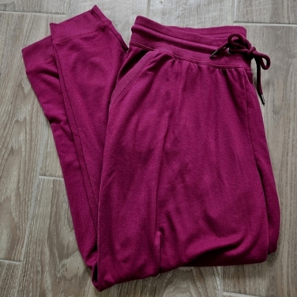 IDEOLOGY JOGGERS, LOUNGE PANTS SZ 1X BURGUNDY/PLUM - Picture 4 of 6
